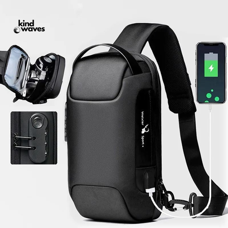 KindWaves ┃ Secure Travel Crossbody