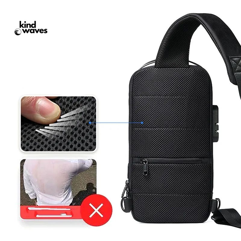 KindWaves ┃ Secure Travel Crossbody